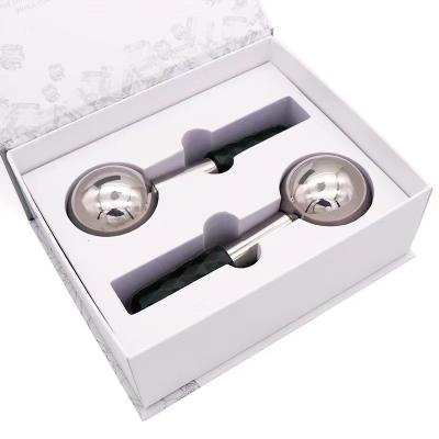 Cina Beauty Equipment Custom stainless steel Eye Face Massage Ice Globes Cooling Facial soap in vendita