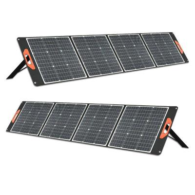 China Outdoor Use (Solar Cells 200W Mono Solar Panel Portable Foldable Solar Panel with USB Output for Outdoor 12V Battery Charging for sale