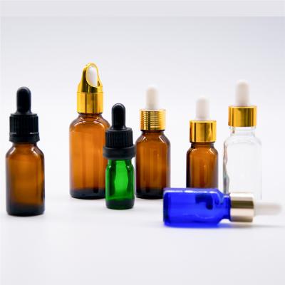 China Personal Care 5ml 10ml 15ml 20ml 30ml 50ml 100ml Clear Essential Oil Bottle Dropper Glass Bottle for sale