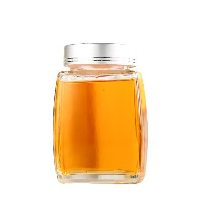 China Other Customized New 100ml 180ml 360ml 750ml Square High End Honey Glass Jar for sale