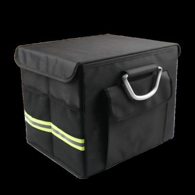 China Viable practical Oxford cloth with reflective brand storage box car home car trunk dual-function storage box for sale