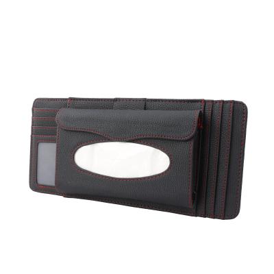 China Simple color without pattern combination board card bag CD storage clip multifunctional car cloth bag for car for sale