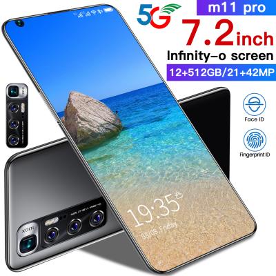 China Dual SIM Card M11 Ultra 6.7 Inch High End All-in-One Hd Screen Three Cards Three Replacement Machine With 3.5d Face Recognition Arc Edge for sale