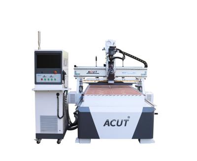 China Hotels ACUT 1331 9KW Automatic Tool Switch H12 Coating ATC CNC Router Processing Machine for sale