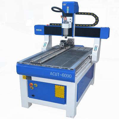 China Hotels China Manufacture 6090 6012 Size 4 Axis CNC Router Machine Price Woodworking CNC Router Machine for sale