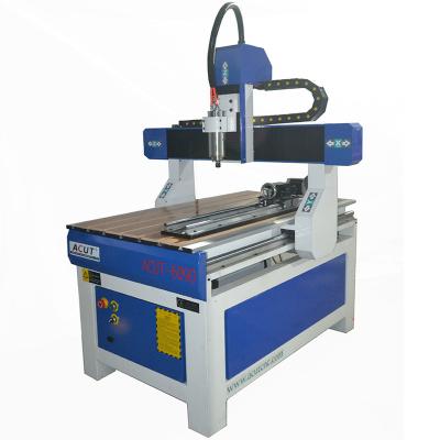 China Hotels Distributor Price 6090 4 Axis CNC Router Machine Wooden CNC Acrylic Aluminum Working Router for sale