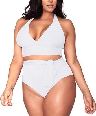 China QUICK DRY Women Full Coverage Plus Size High Waisted Tummy Control Swimwear Swimsuit for sale