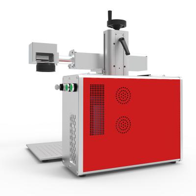 China Hg Intelligent Super High Tech Laser Split Portable Laser Marking Machine 20w 30w 50w Raycus IPG With Rotary Fiber Laser Marking Machine for sale