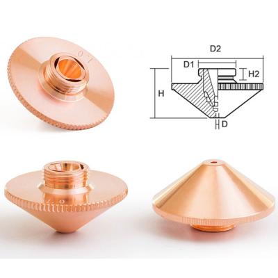 China Garment shops diameter 28mm OEM fiber laser nozzle precitec double layer copper single laser nozzle for laser cutting machine for sale