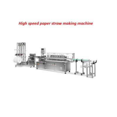 China Hotels Automatic 80m/min Paper Drinking Straw Making Machine With Conveyor Collecting System for sale