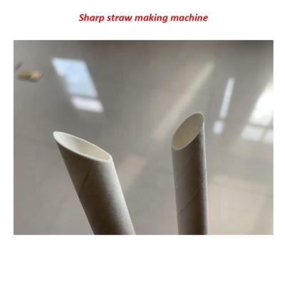 China Hotels Automatic Sharp Paper Straw Making Machine For Juice Drinking for sale