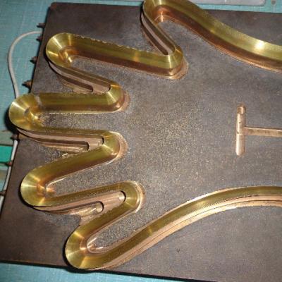 China copper copper glove mold for plastic pe hand glove for sale