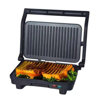 China 2021 hot selling hotel 2 slice panini grill with automatically temperature control and oil tray for sale