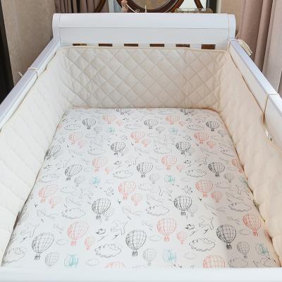 China Hot Selling Washable Foldable Cotton Safety Breathable Baby Bumper For Bedroom for sale