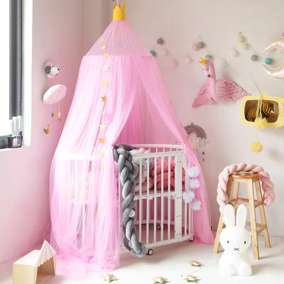 China Hot Sales Polyester Multi Colors Cute Folded Dome Nursery Mosquito Net For Bed Canopy for sale