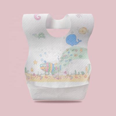 China Disposable Custom Printed Water Proof Non Woven Disposable Baby Bib Manufacturer for sale