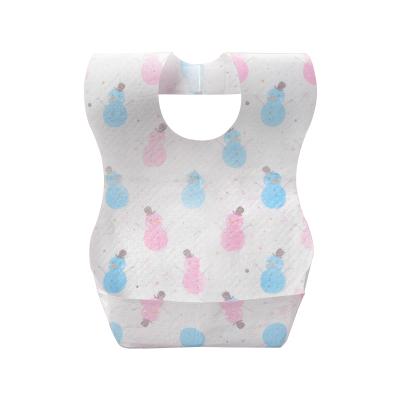 China Disposable Nonwoven Fabric Disposable Soft Comfortable Bib For Baby Kids for sale