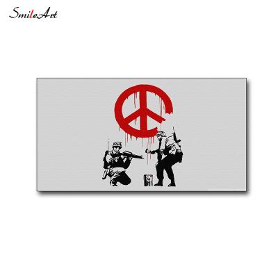 China Eco-friendly Wall Art Abstract Fashion Wall Art Banksy Graffiti Paintings Canvas Painting For Living Room for sale