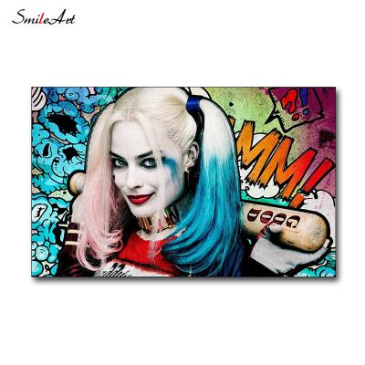 China Cool Eco-friendly Joker Harley Quinn 3D Wall Art Decor Other Paintings For Living Room Bedroom Decor Canvas Prints for sale