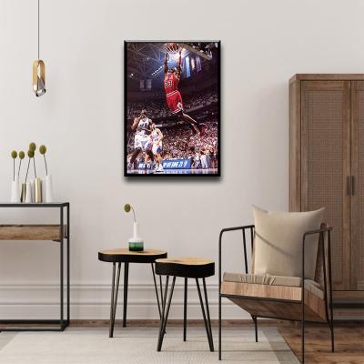 China Eco-friendly Basketball Player Wall Arts Canvas Printing Jordan Wall Decorations For Home Art For Wall for sale