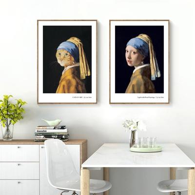 China Eco-Friendly Girl With A Pearl Earring The Other Artwork Canvas Print Home Decoration Paintings Wall View Decor for sale