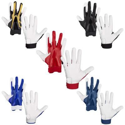 China Custom Logo Youth American Football Adult Outdoor Receiver Gloves AF031 for sale