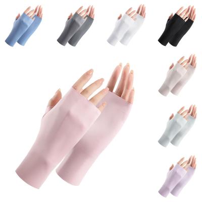 China New Nylon Anti-ultraviolet UV Glove For Gel Nail Lamp Glove With UV Protection For Nail Protection Manicure UV Gloves for sale