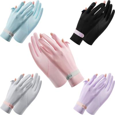 China Wholesale Unisex Anti-ultraviolet UV Sunscreen Glove Full Hand Outdoor UV Sun Protection Gloves For Cycling Motor Operation for sale