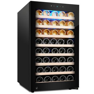 China Low Noise Beverage Mini Countertop Compact Wine Fridge Customized Full Temperature Cooler Display Wine Cellar Digital Temp Control for sale