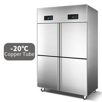 China 1000L Commercial Double-temperature Restaurant Kitchen Commercial Refrigerator Double Temperature Freezer Upright Vertical for sale