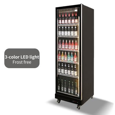 China Single Color LED Freeze Light Freezing Single-Temperature 3-Door Beer Wine and Beverage Cooling Cooler for sale