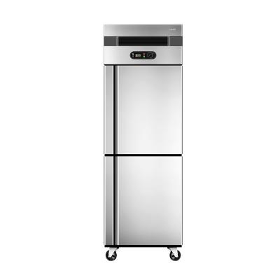 China Air Cooling Commercial Single-temperature 2 Door Auto Defrost Frost Free Upright / Upright Freezer for sale