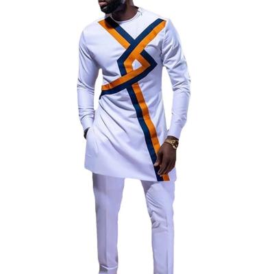 China 2022 Hot Selling Breathable Slim Fashion Style African Ethnic Men's Solid Shirt Youth for sale