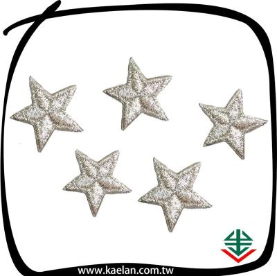 China 3D Star Embroidery Patch Iron On Patches for sale