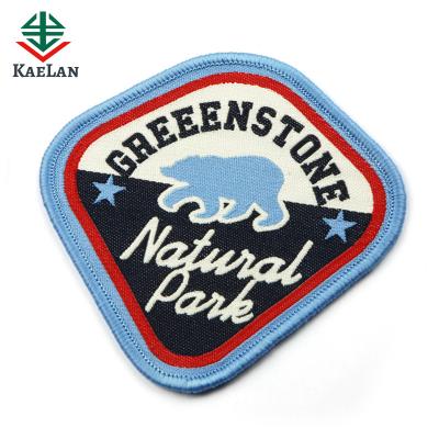 China Viable Customized Wholesale Woven Badge For Garment for sale