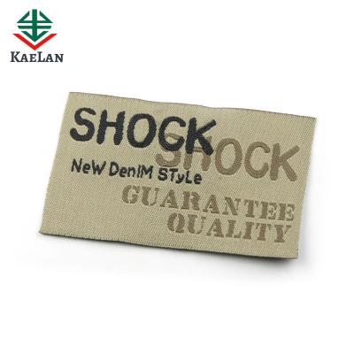 China Sustainable Custom Apparel Tags High Quality Woven OEM Logo Label for sale