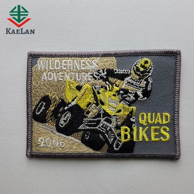 China Viable custom shoulder chest back logos patch laser cut embroidery patches apparel logo badge for sale with factory price for sale