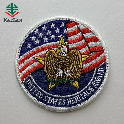 China Badge Embroidery Design Services Viable Made Digitizing Embroidered Shoulder Patch With Factory Price for sale