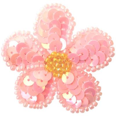 China Handmade 3D Sequin Flower Patch For Garment for sale