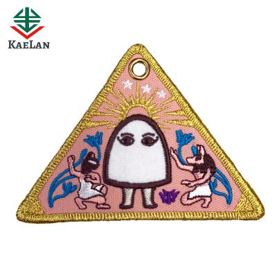 China Custom Metal New Style Souvenir Embroidered Key Chain for sale