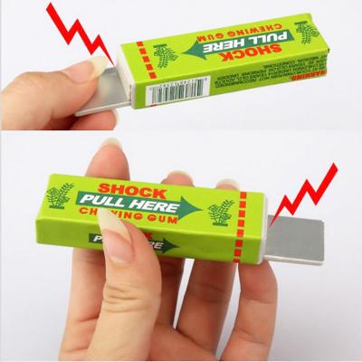 China Funny Toy Electric Shock Shocking Head Chewing Gum Gag Novelty Item PVC 1pc Safety Trick Joke Pull For Kids Wholesale for sale