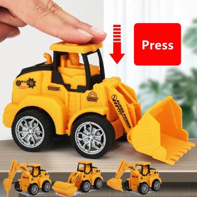 China 1PC Pull Back Car Toys Vehicle Engineering Model Cars Excavator Crane Bulldozer Roller Ambulance Kids Retro Classic Boys Toys Zxc1 for sale