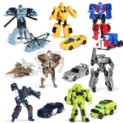 China Children's Toys Mini Transformation RobotModels 2 in 1 Deformed Car Toy Robots Toys For Kids Gift Zxc11 for sale