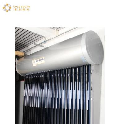 China Hotel bathroom 300 liter 500l split pressurized pressure heat pump pressure pump 200 liter solar water heater Te koop