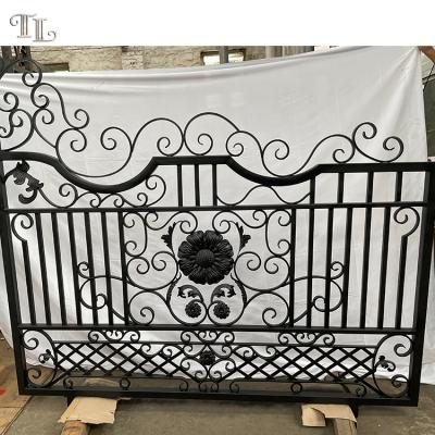 China High Quality Modern Metal Galvanized Wrought Iron Gate Design House Gate Wrought Iron Garden Gate for sale