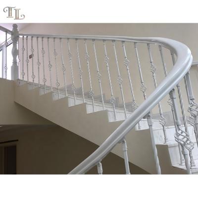 China modern prefab stair railings wrought iron metal railing stair railing modern wrought iron railing for sale