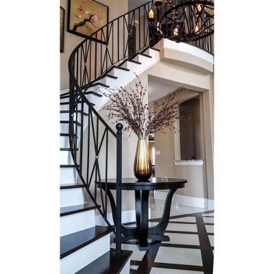 China Modern Metal Stair Railing Designs Price Wrought Iron Stair Railing Modern Wrought Iron Railing for sale