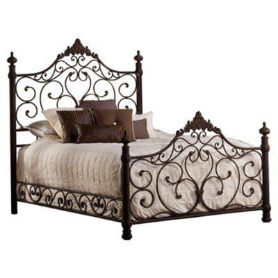 China Nailhead King Size Balance Bed Luxury Metal Designer Furniture Modern Double Wrought Iron Bed Designs Luxury Bed for sale