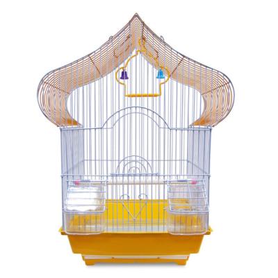 China Breathable Small And Medium Parrot Cage With Food Cup Parakeet Bird Cage Splash Proof Pet Cages Carriers Houses for sale