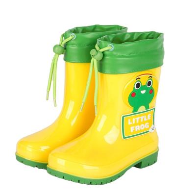 China Fashion Trend Factory Eco - Friendly Cardboard Lightweight Rubber Rain Boots For Kids for sale